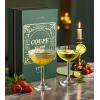 imageCoupe Glasses Set of 4 in Luxury Box for Christmas  8oz Hand Blown Cocktail Clear Martini Reusable Margarita  Handmade Ribbed Design
