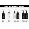imageDish Soap Dispenser for Kitchen Glass Dishes Dispenser with Pump Refillable Liquid Kitchen Dish Bottle Farmhouse Soap Bottle for Home Decor 123fl oz Matte White Soap BottlesBlack Dishes  Black Hands