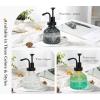 imageGlass Soap Dispenser with Pump Vintage Clear Mini Dispenser for Kitchen and Bathroom 7 oz Liquid BottlesBlack