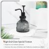imageGlass Soap Dispenser with Pump Vintage Clear Mini Dispenser for Kitchen and Bathroom 7 oz Liquid BottlesBlack