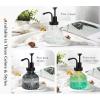imageGlass Soap Dispenser with Pump Vintage Clear Mini Dispenser for Kitchen and Bathroom 7 oz Liquid BottlesClear