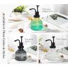 imageGlass Soap Dispenser with Pump Vintage Clear Mini Dispenser for Kitchen and Bathroom 7 oz Liquid BottlesYellowgreen Gradient