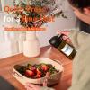 imageTrendPlain  Original 16oz470ml Olive Oil Dispenser Bottle for Kitchen Gadgets and Air Fryer Accessories  Olive Oil Sprayer for Cooking wStickers  Black2 Black