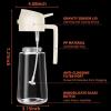 imageTrendPlain 2Pack 16oz Olive Oil Dispenser Set  Original ampamp LightBlocking Bottles with Stickers  White ampamp Green