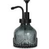 imageGlass Soap Dispenser with Pump Vintage Clear Mini Dispenser for Kitchen and Bathroom 7 oz Liquid BottlesBlack