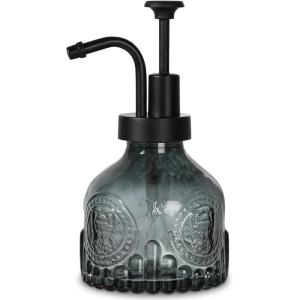 imageGlass Soap Dispenser with Pump Vintage Clear Mini Dispenser for Kitchen and Bathroom 7 oz Liquid BottlesBlack