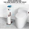 imageCISILY Black Toilet Paper Holder Stand with Phone Shelf Bathroom Toliet Decor Decoration Tissue Roll Free Standing Storage Rv Accessories Apartment Restroom Household Home EssentialsBronze