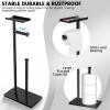 imageCISILY Black Toilet Paper Holder Stand with Phone Shelf Bathroom Toliet Decor Decoration Tissue Roll Free Standing Storage Rv Accessories Apartment Restroom Household Home EssentialsBlack