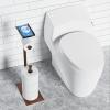imageCISILY Black Toilet Paper Holder Stand with Phone Shelf Bathroom Toliet Decor Decoration Tissue Roll Free Standing Storage Rv Accessories Apartment Restroom Household Home EssentialsBronze