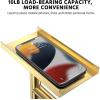 imageCISILY Black Toilet Paper Holder Stand with Phone Shelf Bathroom Toliet Decor Decoration Tissue Roll Free Standing Storage Rv Accessories Apartment Restroom Household Home EssentialsGold
