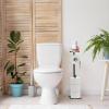 imageCISILY Black Toilet Paper Holder Stand with Phone Shelf Bathroom Toliet Decor Decoration Tissue Roll Free Standing Storage Rv Accessories Apartment Restroom Household Home EssentialsBlack