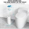 imageCISILY Black Toilet Paper Holder Stand with Phone Shelf Bathroom Toliet Decor Decoration Tissue Roll Free Standing Storage Rv Accessories Apartment Restroom Household Home EssentialsWhite