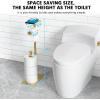 imageCISILY Black Toilet Paper Holder Stand with Phone Shelf Bathroom Toliet Decor Decoration Tissue Roll Free Standing Storage Rv Accessories Apartment Restroom Household Home EssentialsGold