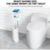 imageCISILY Black Toilet Paper Holder Stand with Phone Shelf Bathroom Toliet Decor Decoration Tissue Roll Free Standing Storage Rv Accessories Apartment Restroom Household Home EssentialsSilver