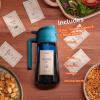 imageTrendPlain 16oz470ml Blue Glass Olive Oil Sprayer for Cooking  2 in 1 Olive Oil Dispenser for Kitchen Gadgets Air Fryer Salad and BBQ  BlackBlack  Navy