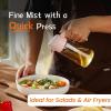 imageTrendPlain 16oz470ml Glass Olive Oil Sprayer for Cooking  2 in 1 Olive Oil Dispenser Bottle for Kitchen Gadgets and Air Fryer Accessories Salad BBQ  BlackPeach