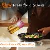 imageTrendPlain 16oz470ml Glass Olive Oil Sprayer for Cooking  2 in 1 Olive Oil Dispenser Bottle for Kitchen Gadgets and Air Fryer Accessories Salad BBQ  BlackBubblegum