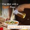 imageTrendPlain 16oz470ml Glass Olive Oil Sprayer for Cooking  2 in 1 Olive Oil Dispenser Bottle for Kitchen Gadgets and Air Fryer Accessories Salad BBQ  BlackPeriwinkle