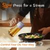 imageTrendPlain 16oz470ml Glass Olive Oil Sprayer for Cooking  2 in 1 Olive Oil Dispenser Bottle for Kitchen Gadgets and Air Fryer Accessories Salad BBQ  BlackPeriwinkle