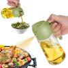 imageTrendPlain 16oz470ml Glass Olive Oil Sprayer for Cooking  2 in 1 Olive Oil Dispenser Bottle for Kitchen Gadgets and Air Fryer Accessories Salad BBQ  BlackGreen