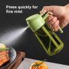 imageTrendPlain 2Pack 16oz Olive Oil Dispenser Set  Original ampamp LightBlocking Bottles with Stickers  Black ampamp Green