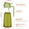 imageTrendPlain 2Pack 16oz Olive Oil Dispenser Set  Original ampamp LightBlocking Bottles with Stickers  Black ampamp Green