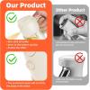 imageTrendPlain 2Pack 16oz Olive Oil Dispenser Set  Transparent ampamp LightBlocking Bottles with Stickers  White