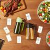 imageTrendPlain Oil Sprayer for Cooking with 8 Waterproof Stickers  White Lid Set