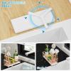 imageCisily Silver Sponge Holder for Kitchen Sink Sink Caddy Organizer with High Brush Holder Kitchen Countertop Organizers and Storage Essentials Rustproof 304 Stainless Steel Soap Dispenser OrganizeRose Gold