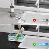 imageCisily Silver Sponge Holder for Kitchen Sink Sink Caddy Organizer with High Brush Holder Kitchen Countertop Organizers and Storage Essentials Rustproof 304 Stainless Steel Soap Dispenser OrganizeTurquoise