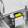 imageCisily Kitchen Sink Caddy Sponge Holder in The Sink Stainless Steel Kitchen Sink Organizer Brush Holder Dish Cloth Hanger Sink Stopper Holder with 2 Installation Ways Suction ampamp AdhesivesBlack