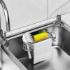 imageCisily Kitchen Sink Caddy Sponge Holder in The Sink Stainless Steel Kitchen Sink Organizer Brush Holder Dish Cloth Hanger Sink Stopper Holder with 2 Installation Ways Suction ampamp AdhesivesGray