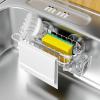 imageCisily Kitchen Sink Caddy Sponge Holder in The Sink Stainless Steel Kitchen Sink Organizer Brush Holder Dish Cloth Hanger Sink Stopper Holder with 2 Installation Ways Suction ampamp AdhesivesSilver