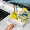 imageCisily Stainless Steel Sponge Holder for Kitchen Sink Caddy Sink Organizer Rack for Kitchen Accessories with Drip Tray Rustproof and Nonslip Dish Soap Dispenser Countertop OrganizerGold