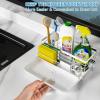imageCisily Stainless Steel Sponge Holder for Kitchen Sink Caddy Sink Organizer Rack for Kitchen Accessories with Drip Tray Rustproof and Nonslip Dish Soap Dispenser Countertop OrganizerSilver