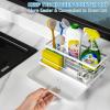 imageCisily Stainless Steel Sponge Holder for Kitchen Sink Caddy Sink Organizer Rack for Kitchen Accessories with Drip Tray Rustproof and Nonslip Dish Soap Dispenser Countertop OrganizerWhite