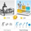 imageCisily Stainless Steel Sponge Holder for Kitchen Sink Caddy Sink Organizer Rack for Kitchen Accessories with Drip Tray Rustproof and Nonslip Dish Soap Dispenser Countertop OrganizerWhite