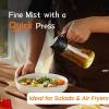imageTrendPlain Oil Sprayer for Cooking with 8 Waterproof Stickers  Black Lid Set