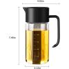 imageTrendPlain Olive Oil and Vinegar Dispenser Bottle for Kitchen  One Pinch Open ampamp Auto Flip Cap Oil Dispenser with Measurements  Olive Oil Bottle with NonDrip Spout 500ml17oz Black