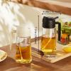 image:imageTrendPlain 16oz Olive Oil Dispenser Bottle for Kitchen  2 in 1 Oil Dispenser and Oil Sprayer for Cooking Air Fryer Salad BPAFree 470ml Olive Oil Sprayer Black wStickers