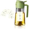 image:imageTrendPlain Oil Sprayer for Cooking with 8 Waterproof Stickers  Green Lid Set