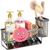 image:imageCisily 826 Sponge Holder for Kitchen Sink Smiley Face Sink Caddy with Removable Brush HolderSelfDraining Sponge Caddy for SpongeSoapDish BrushScrubberKitchen Essentials and GadgetsBlack