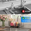 image:imageCisily 826 Sponge Holder for Kitchen Sink Smiley Face Sink Caddy with Removable Brush HolderSelfDraining Sponge Caddy for SpongeSoapDish BrushScrubberKitchen Essentials and GadgetsBlack