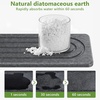image:imageCisily Extra Large Sink Caddy Organizer with Drying Stone Black Sponge Holder for Kitchen Dish Brush Holder for Countertop Kitchen Decor Storage and EssentialsGray
