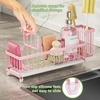 image:imageCisily Extra Large Sink Caddy Organizer with Drying Stone Black Sponge Holder for Kitchen Dish Brush Holder for Countertop Kitchen Decor Storage and EssentialsPink