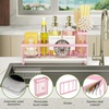 image:imageCisily Extra Large Sink Caddy Organizer with Drying Stone Black Sponge Holder for Kitchen Dish Brush Holder for Countertop Kitchen Decor Storage and EssentialsPink