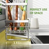 image:imageCisily Sink Caddy Sponge Holder for Kitchen with Brush Holder and Stainless Steel Self Drain Tray Rustproof Kitchen Sink Organizer for Sponge Soap Dispenser Storage AccessoriesSilver