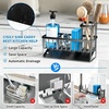 image:imageCisily Sink Caddy Sponge Holder for Kitchen with Brush Holder and Stainless Steel Self Drain Tray Rustproof Kitchen Sink Organizer for Sponge Soap Dispenser Storage AccessoriesBlack