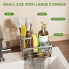 image:imageCisily Sink Caddy Sponge Holder for Kitchen with Brush Holder and Stainless Steel Self Drain Tray Rustproof Kitchen Sink Organizer for Sponge Soap Dispenser Storage AccessoriesSilver