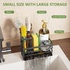 image:imageCisily Sink Caddy Sponge Holder for Kitchen with Brush Holder and Stainless Steel Self Drain Tray Rustproof Kitchen Sink Organizer for Sponge Soap Dispenser Storage AccessoriesGray